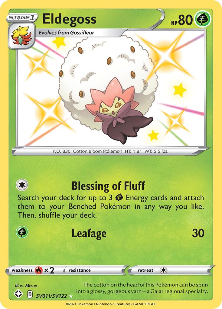 Shining Fates Eldegoss Pokémon card